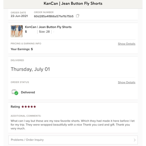 KanCan | Jean Button Fly Shorts - Picture 5 of 11